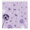 Ambesonne Dandelion Shower Curtain, Purple Tone Monochrome Design Dreamy Botany Pattern, Cloth Fabric Bathroom Decor Set with Hooks, 69" W x 70" L, Lavender Dark Purple
